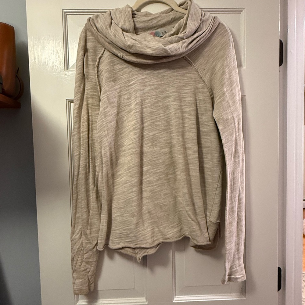 Free People Beach Cozy Cream Sweater